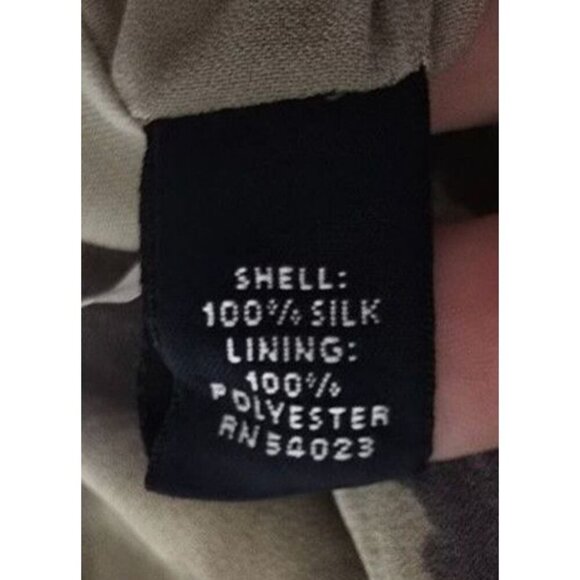 Banana Republic Womens Sz 4 Dress Blur Pattern Gray twisted straps V-Neck - Picture 5 of 12